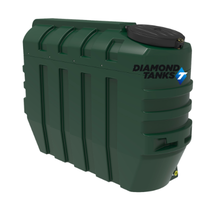 1200 Litre Diamond Slimline Bunded Oil Tank