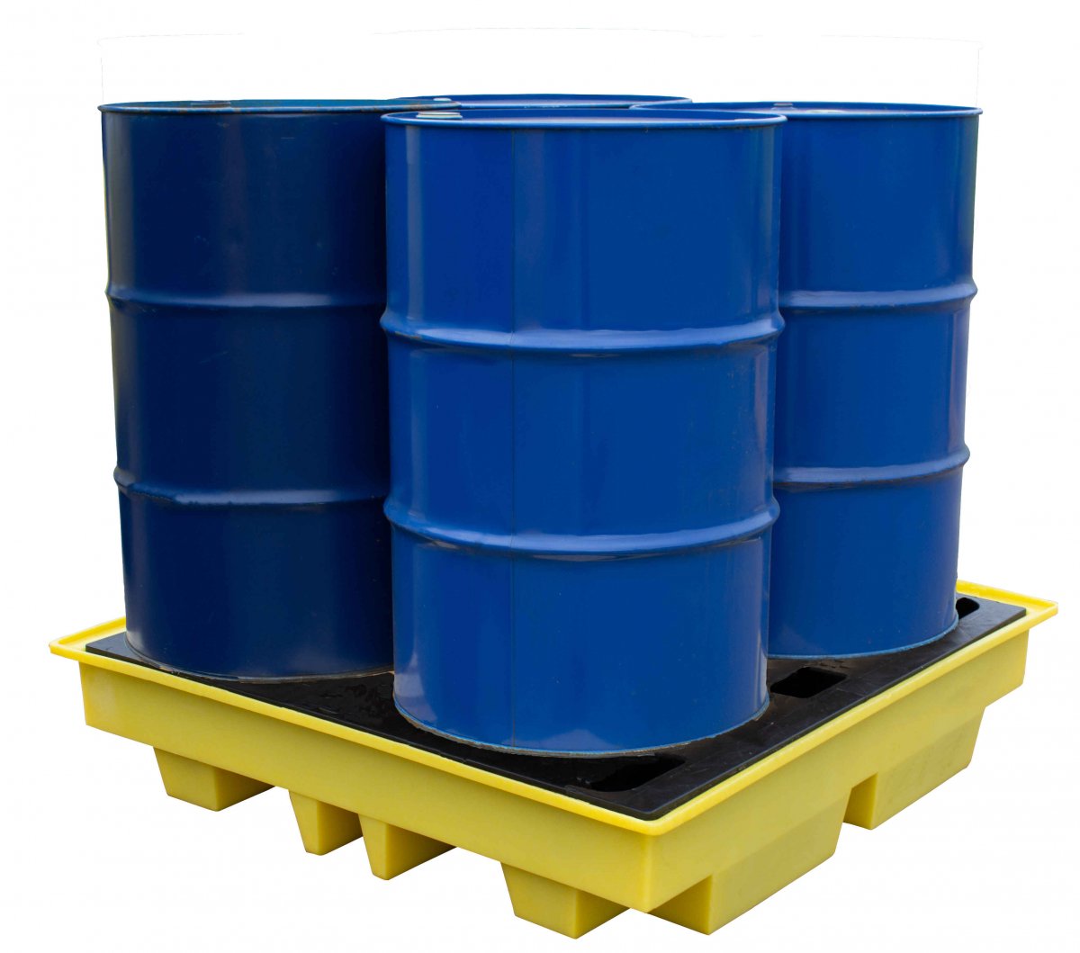 230 Litre Low Profile Drum Spill Pallet - 4 Drum