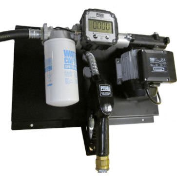 Piusi Wall Mounted Diesel Transfer Pump c/w Pulse Meter & Filter (12v/230v)